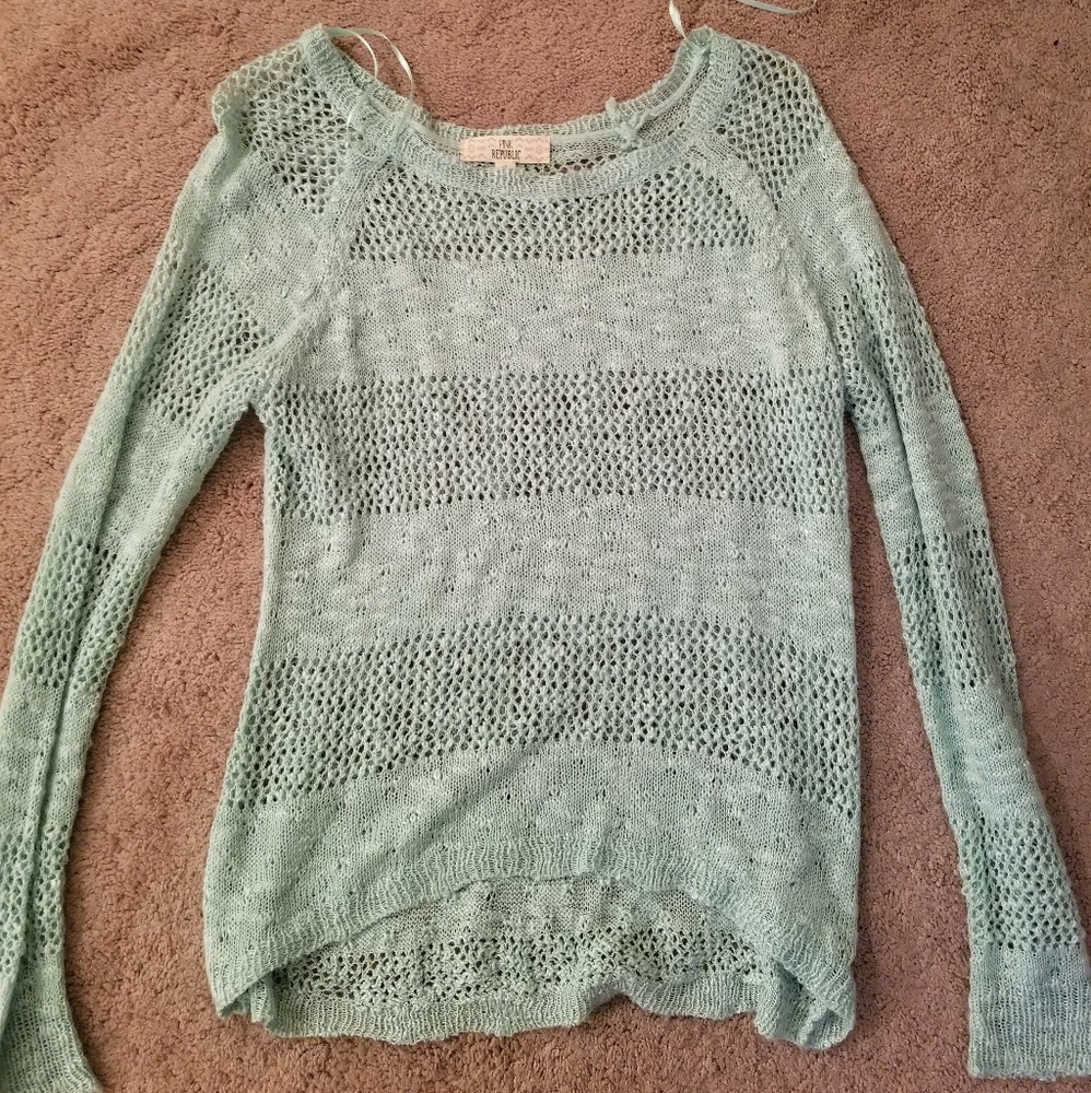 Teal sweater